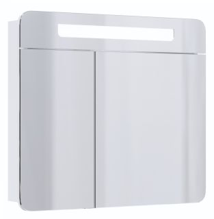 Шкаф-зеркало с подсветкой Onika Неаполь 208094 80см белый